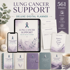 Lung Cancer Support Deluxe Digital Planner and Care Organizer — listing image 06