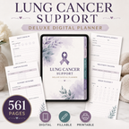 Lung Cancer Support Deluxe Digital Planner and Care Organizer — listing image 08
