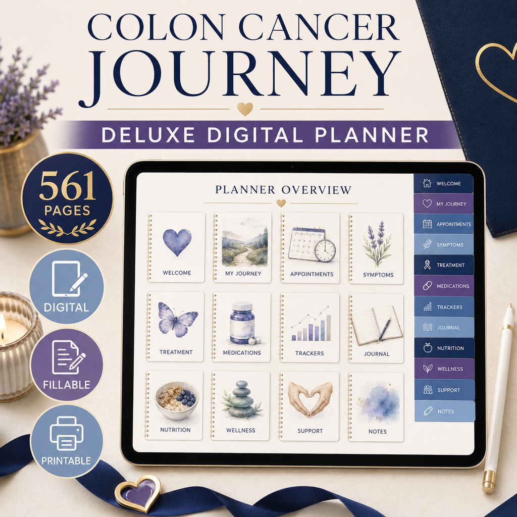 Colon Cancer Journey Deluxe Digital Planner and Organizer — listing image 02