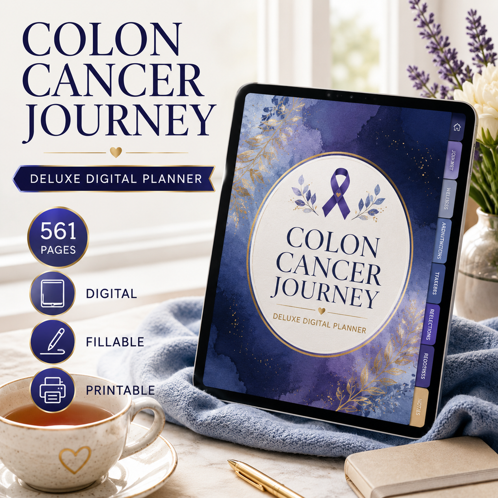 Colon Cancer Journey Deluxe Digital Planner and Organizer — listing image 05