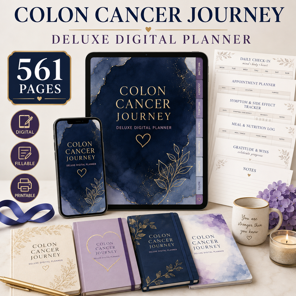 Colon Cancer Journey Deluxe Digital Planner and Organizer — listing image 06