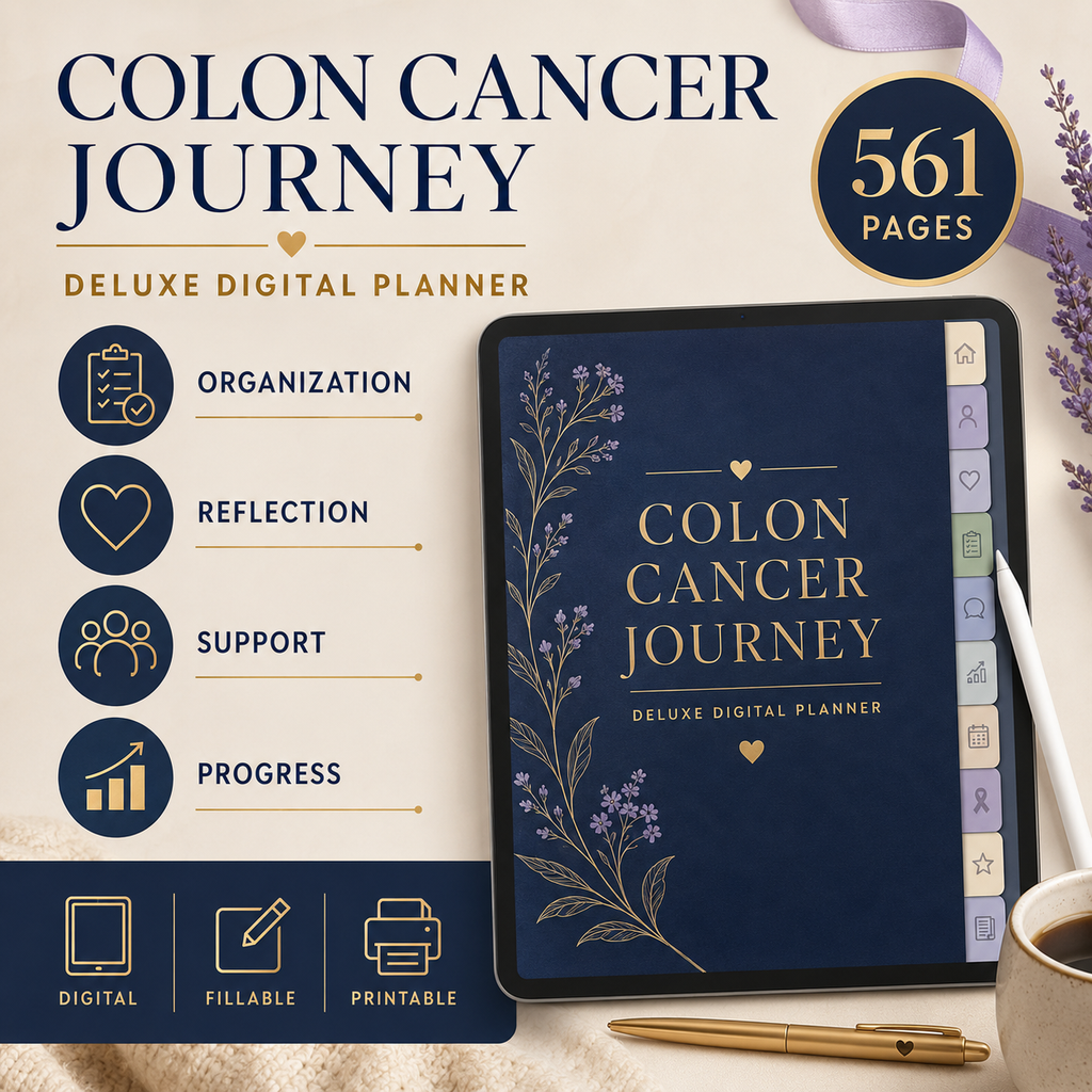 Colon Cancer Journey Deluxe Digital Planner and Organizer — listing image 07