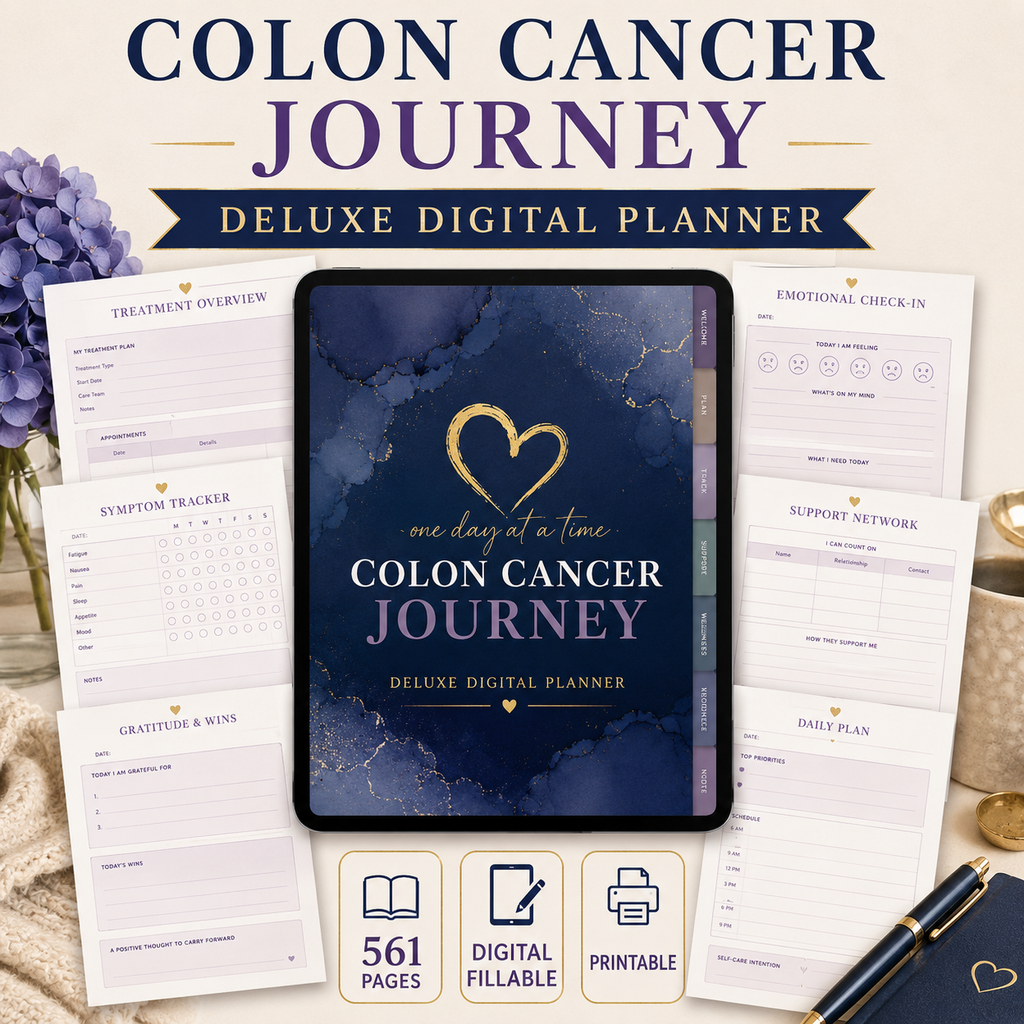 Colon Cancer Journey Deluxe Digital Planner and Organizer — listing image 08