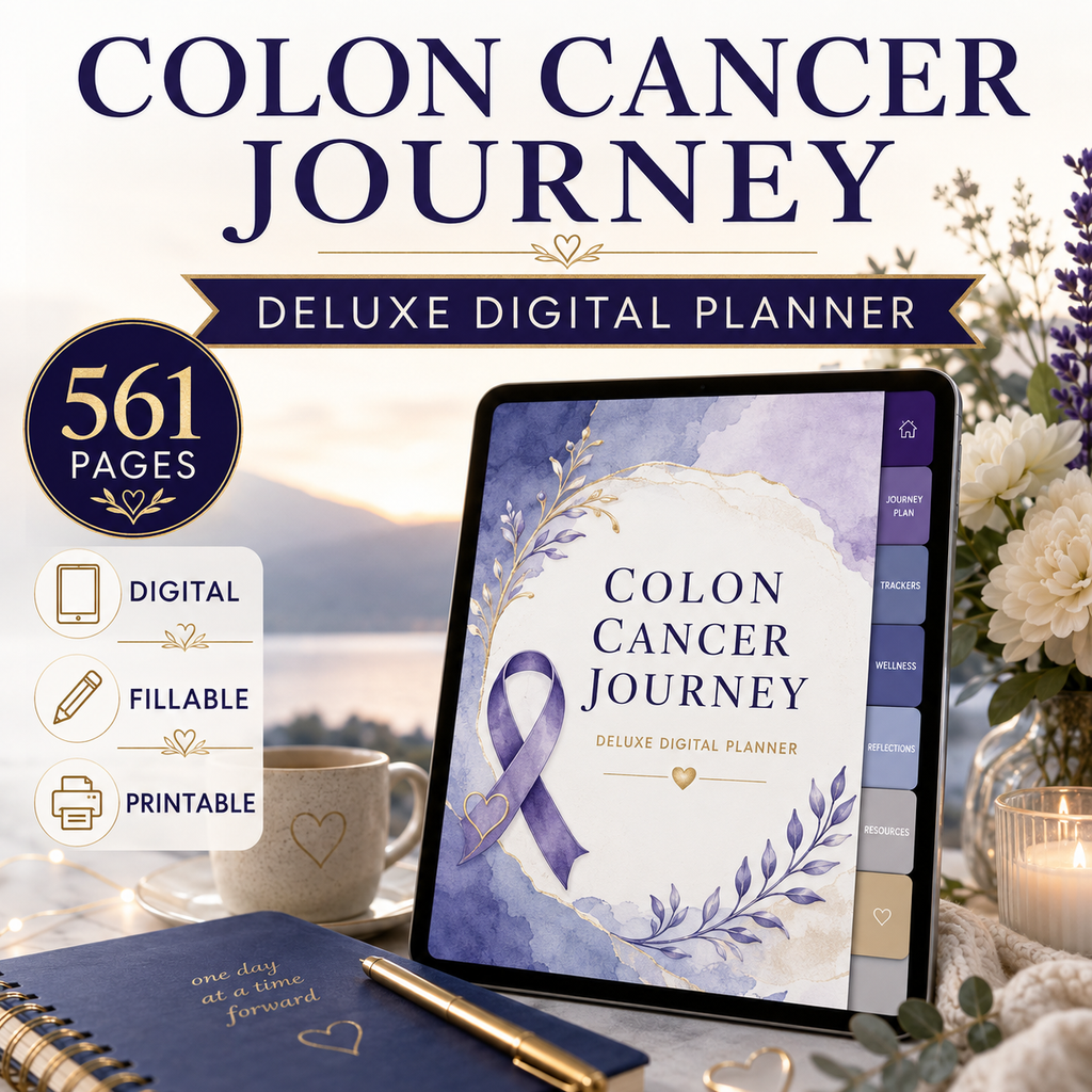 Colon Cancer Journey Deluxe Digital Planner and Organizer — listing image 10