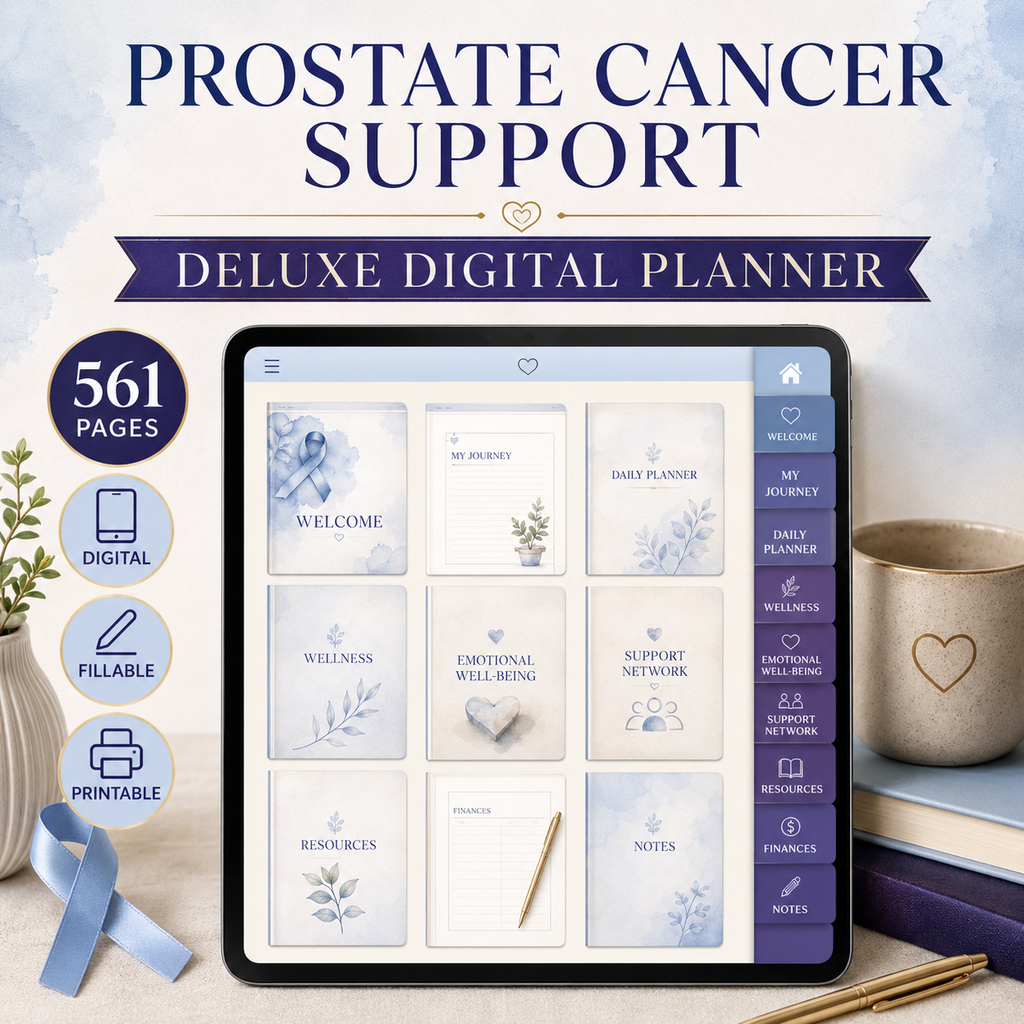 Prostate Cancer Support Deluxe Digital Planner — listing image 02