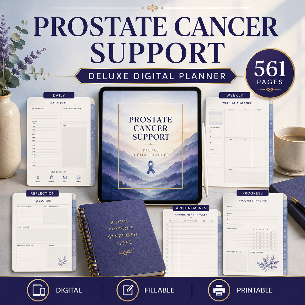 Prostate Cancer Support Deluxe Digital Planner — listing image 03