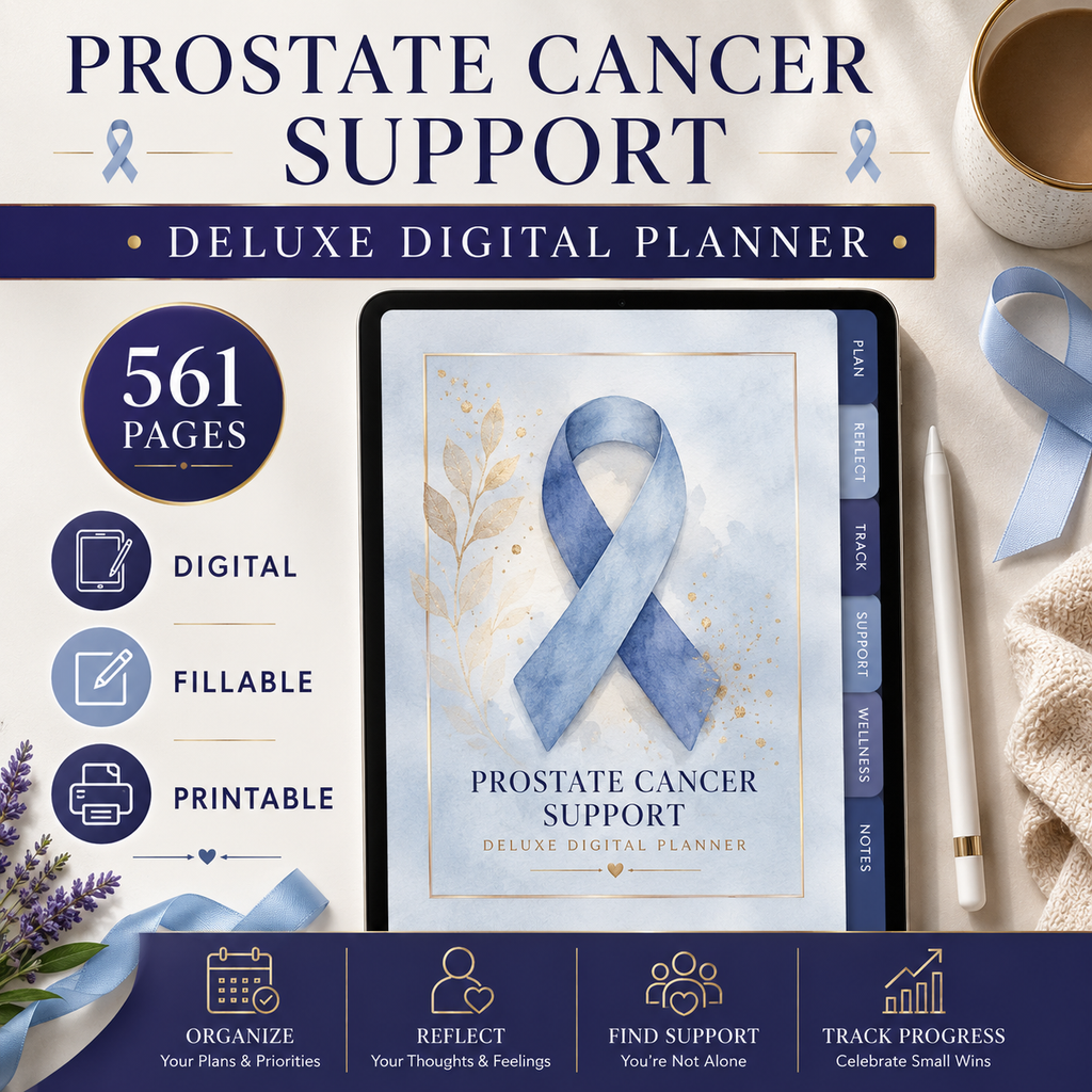 Prostate Cancer Support Deluxe Digital Planner — listing image 07