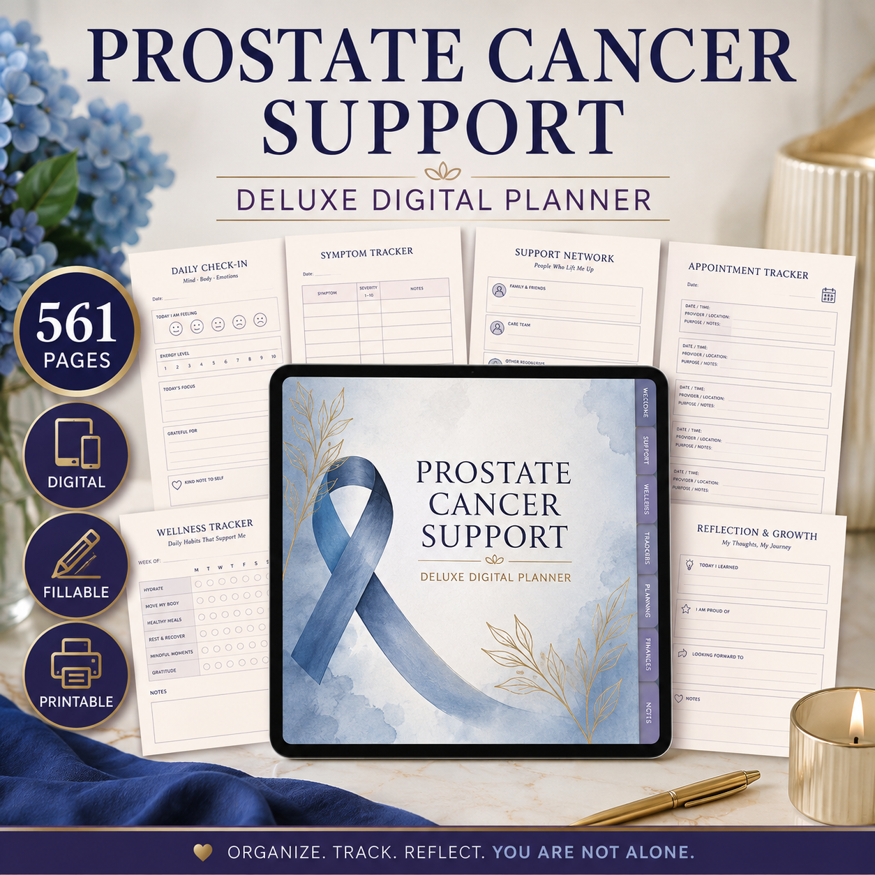 Prostate Cancer Support Deluxe Digital Planner — listing image 08