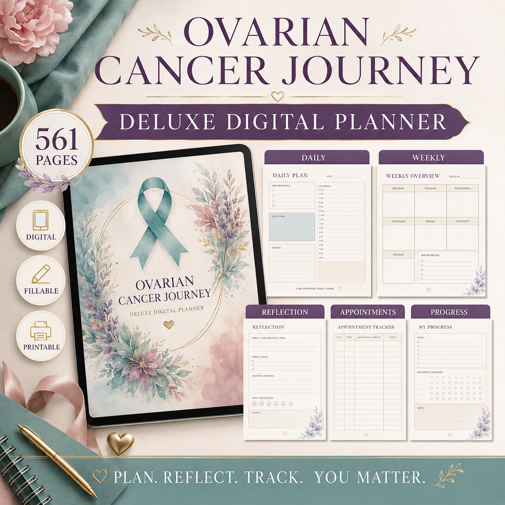 Ovarian Cancer Journey Deluxe Digital Planner — listing image 03