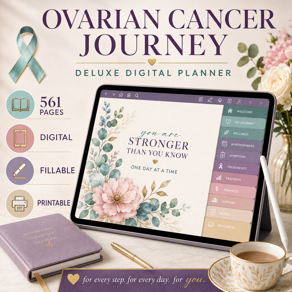 Ovarian Cancer Journey Deluxe Digital Planner — listing image 04