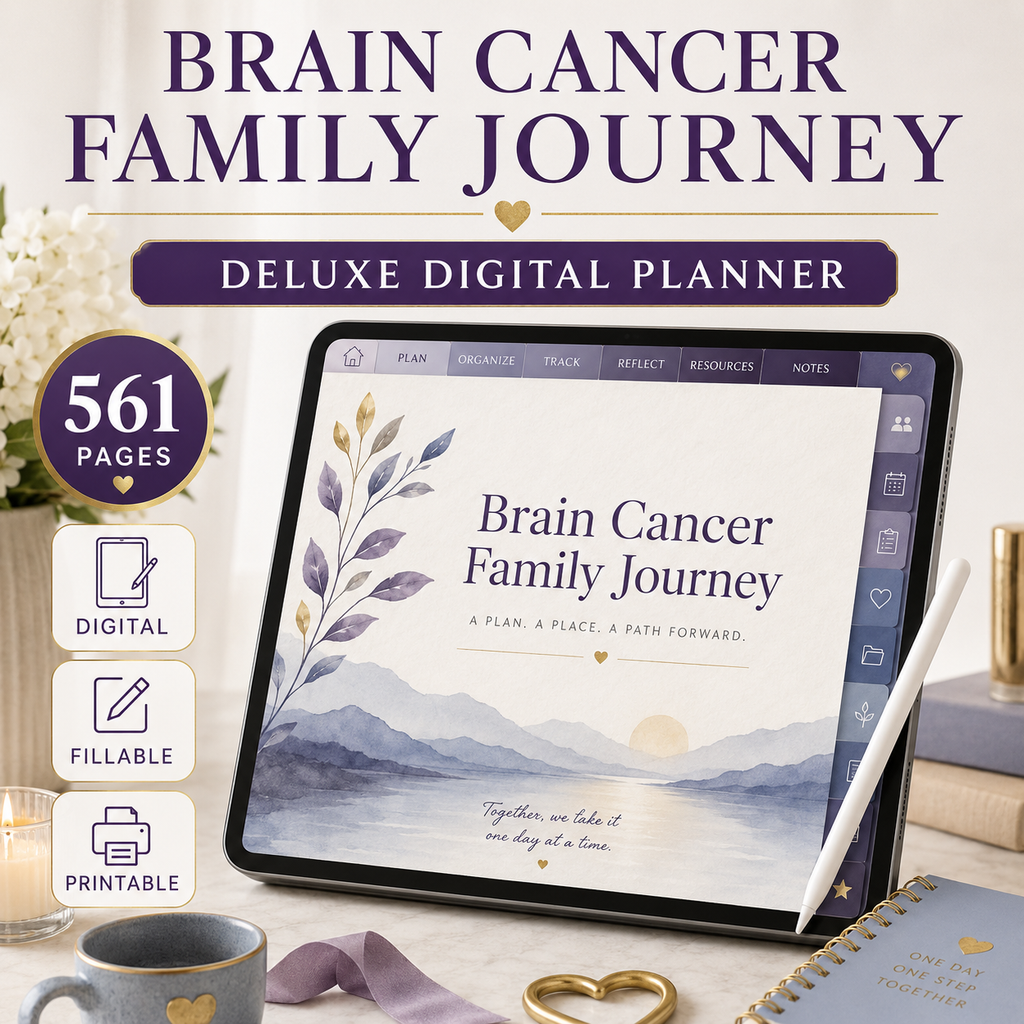 Brain Cancer Family Journey Deluxe Digital Planner — listing image 04