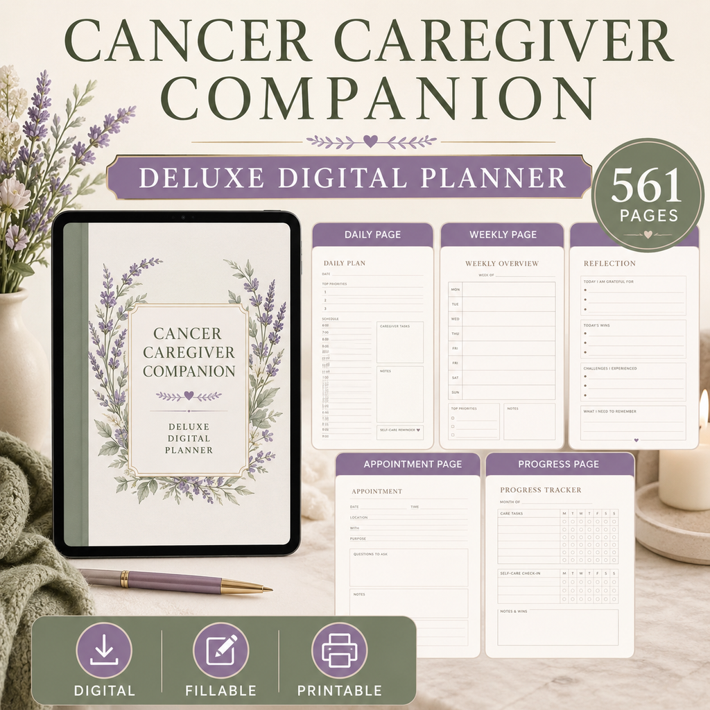 Cancer Caregiver Companion Deluxe Digital Planner — listing image 03
