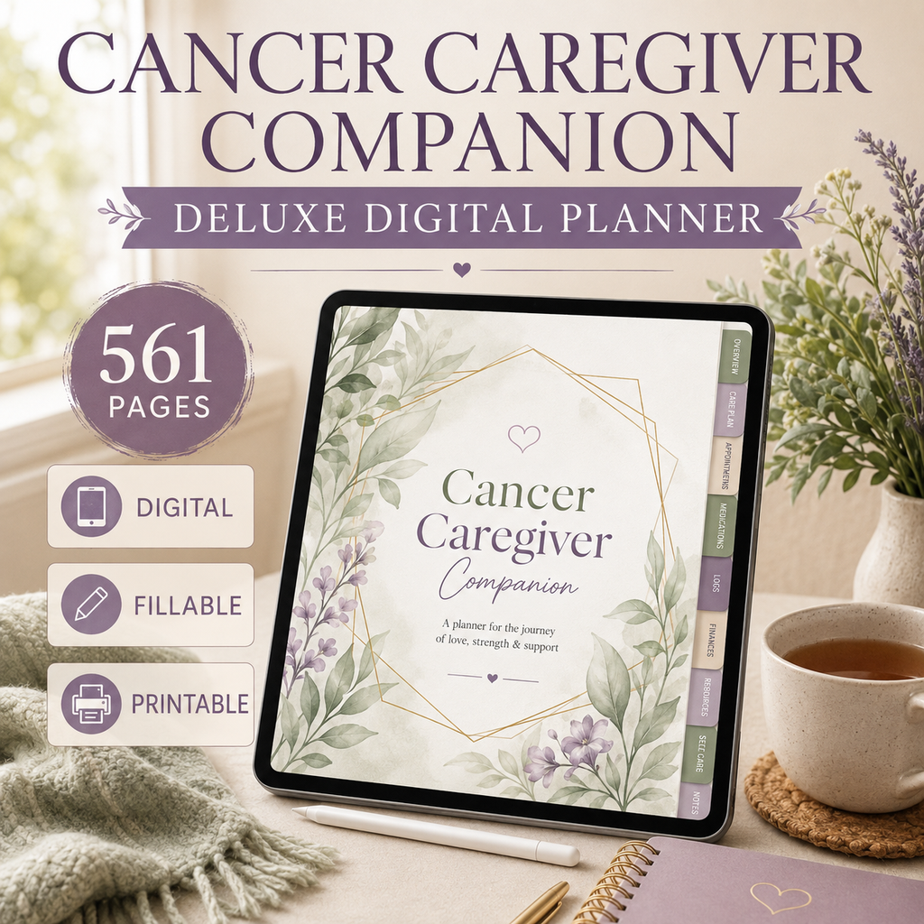 Cancer Caregiver Companion Deluxe Digital Planner — listing image 05