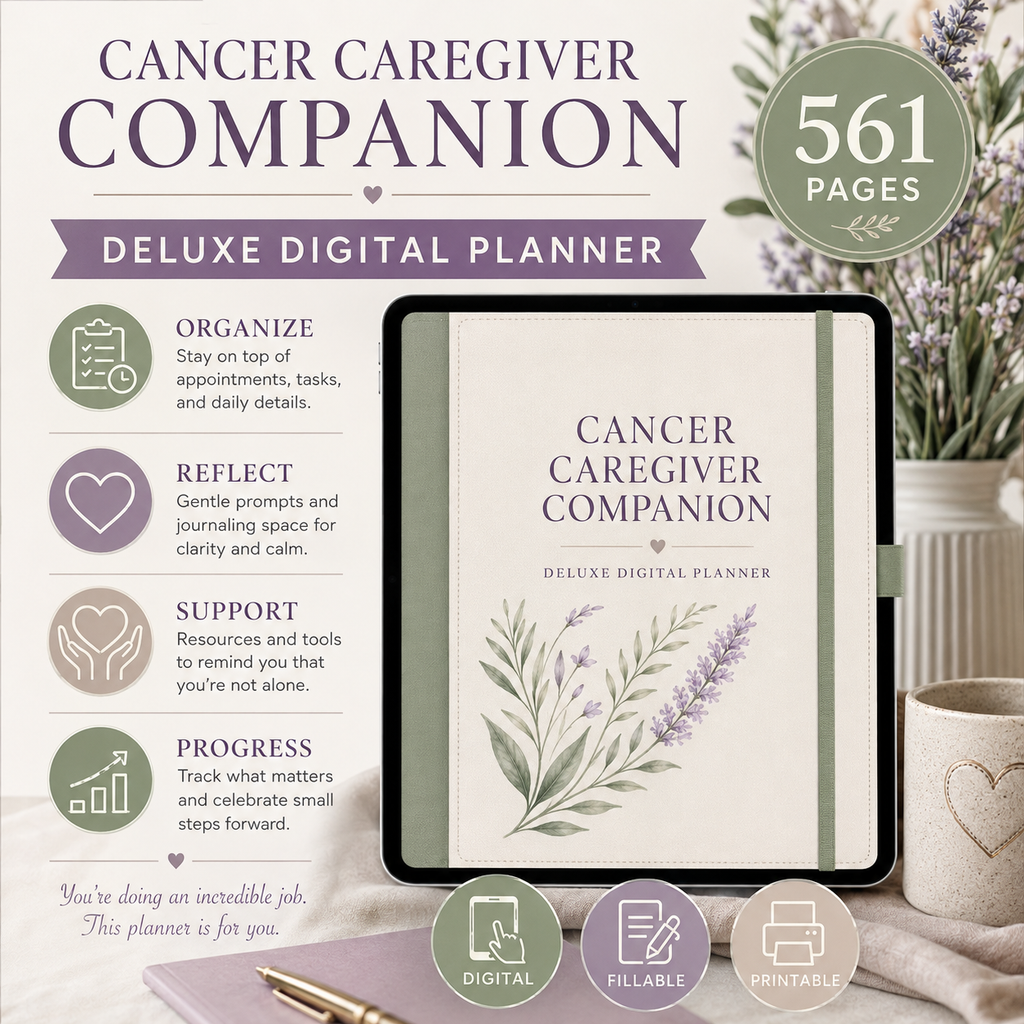 Cancer Caregiver Companion Deluxe Digital Planner — listing image 07