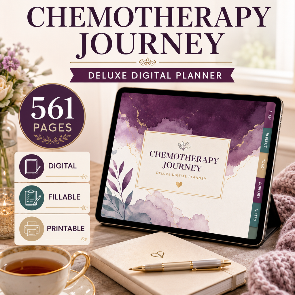 Chemotherapy Journey Deluxe Digital Planner and Care Organizer — listing image 05