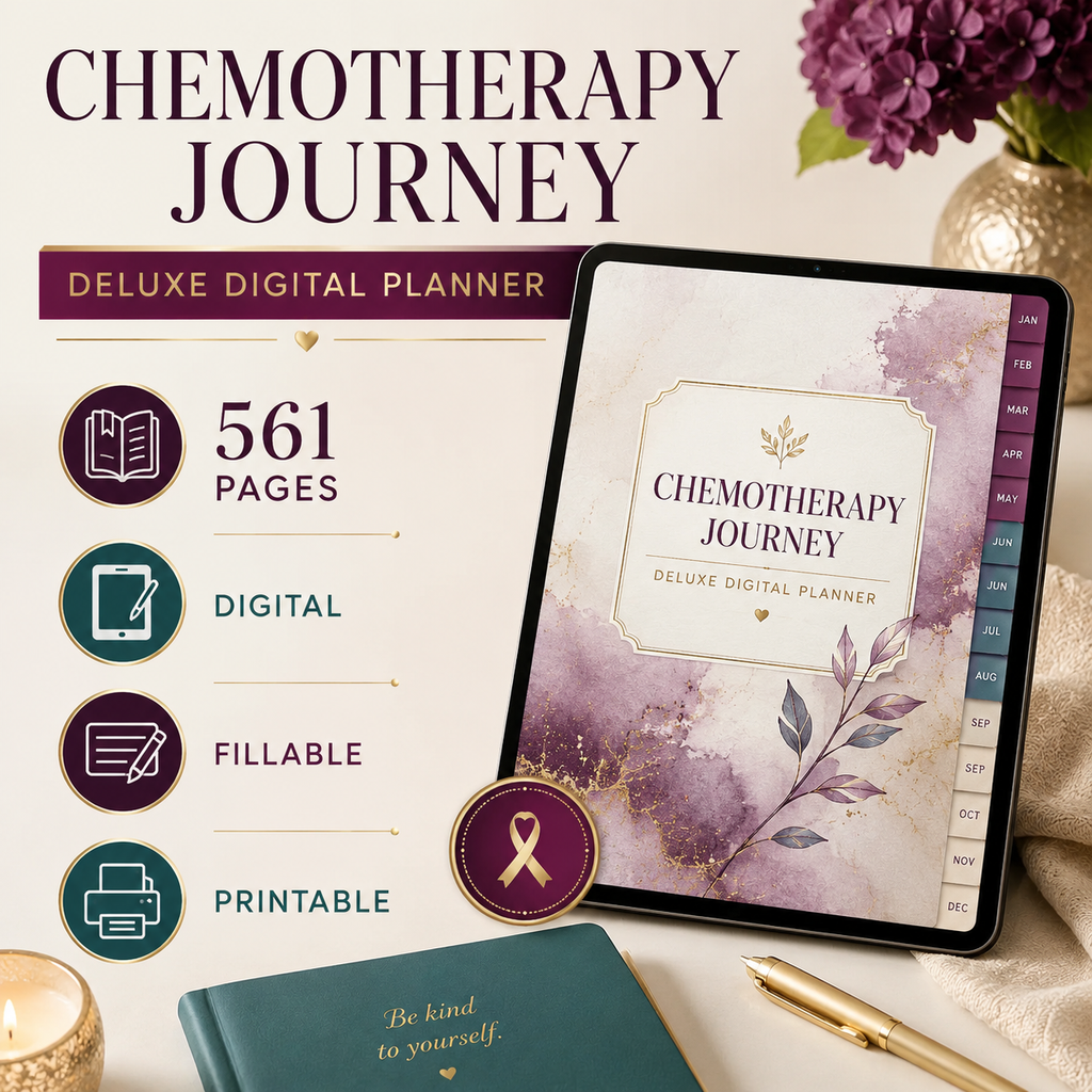 Chemotherapy Journey Deluxe Digital Planner and Care Organizer — listing image 07