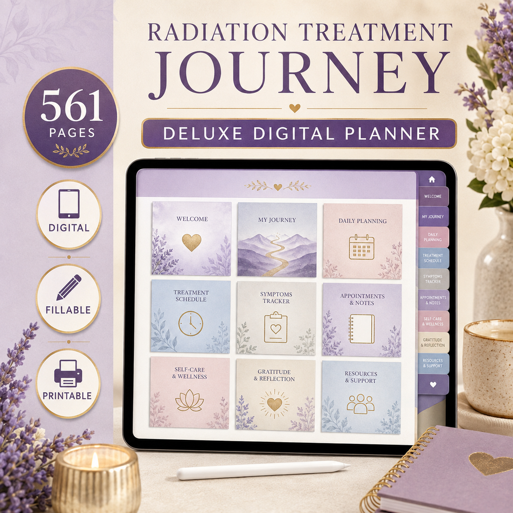 Radiation Treatment Journey Deluxe Digital Planner — listing image 02