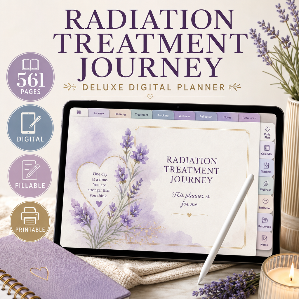 Radiation Treatment Journey Deluxe Digital Planner — listing image 04