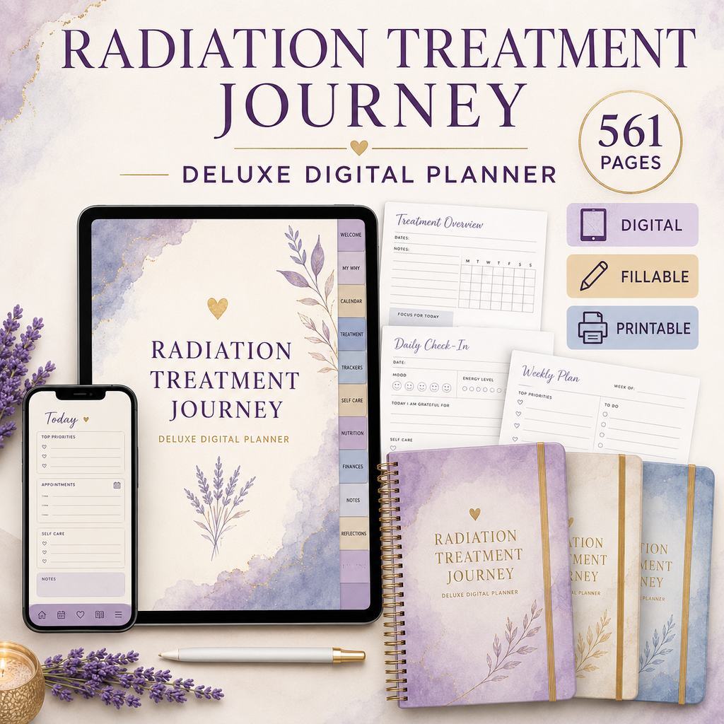 Radiation Treatment Journey Deluxe Digital Planner — listing image 06