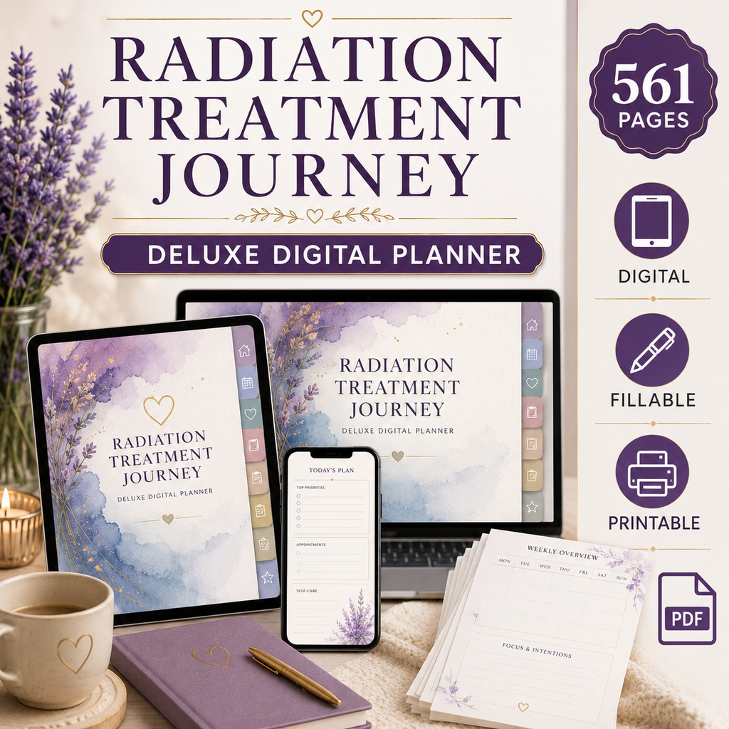 Radiation Treatment Journey Deluxe Digital Planner — listing image 09