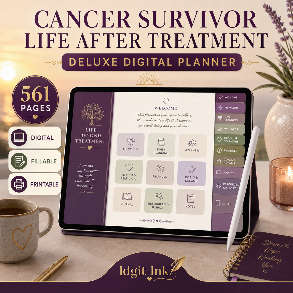 Life After Cancer Treatment Deluxe Digital Planner — listing image 04