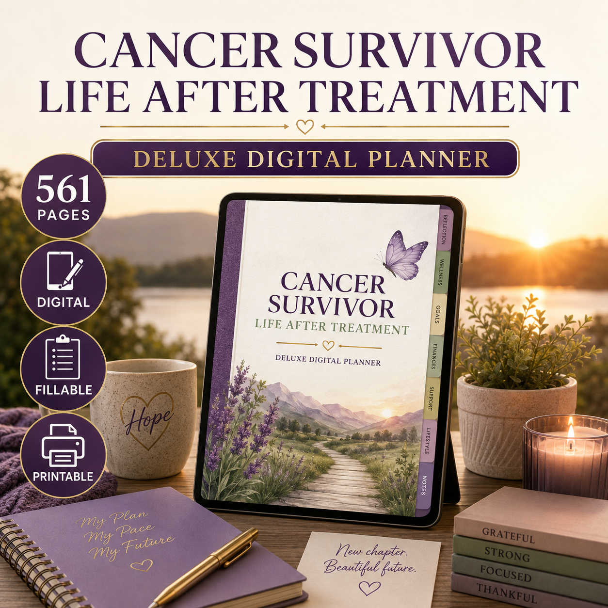Life After Cancer Treatment Deluxe Digital Planner — listing image 10