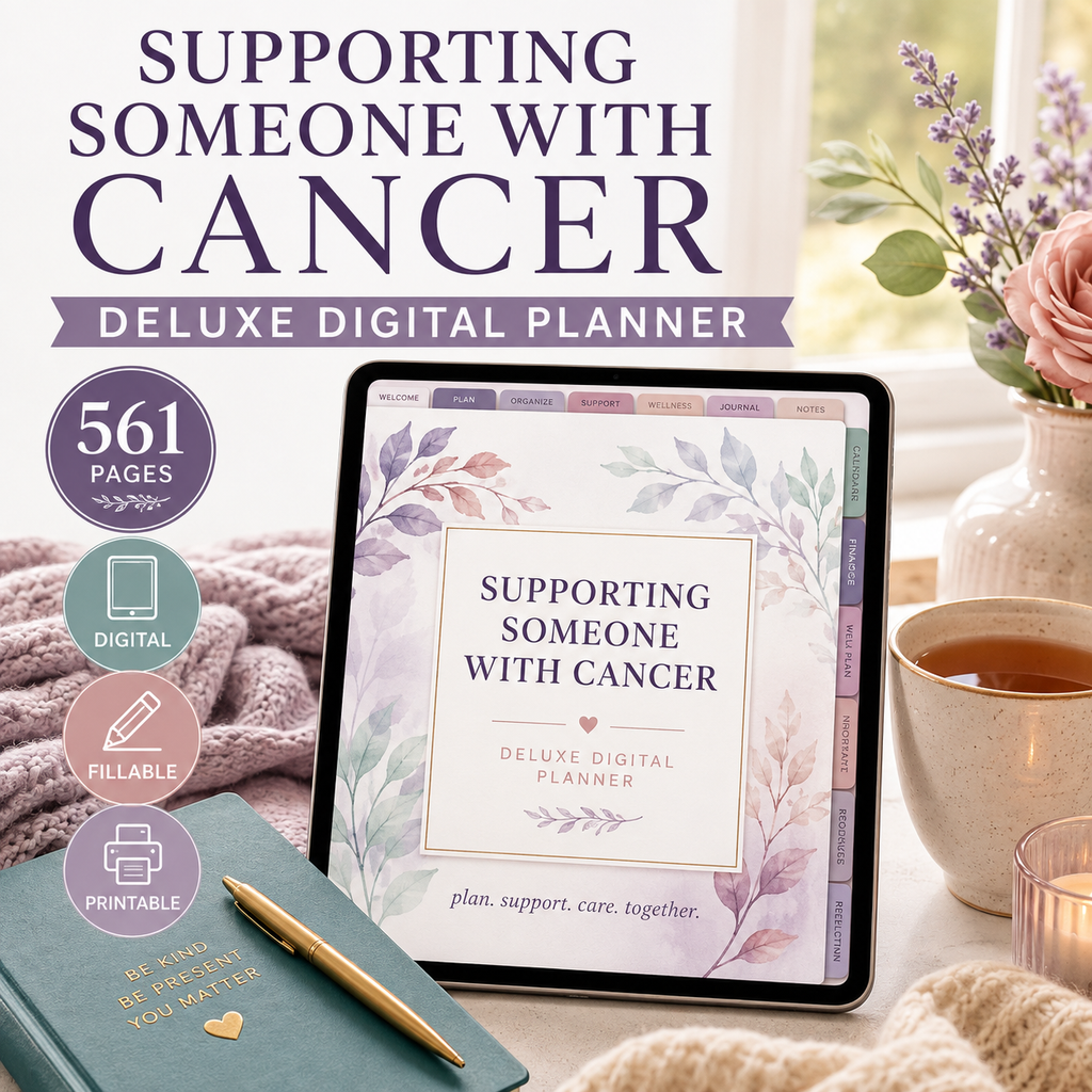 Supporting Someone With Cancer Deluxe Digital Planner — listing image 05