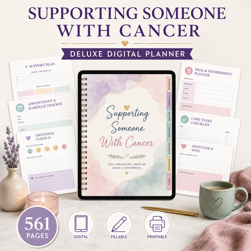 Supporting Someone With Cancer Deluxe Digital Planner — listing image 08