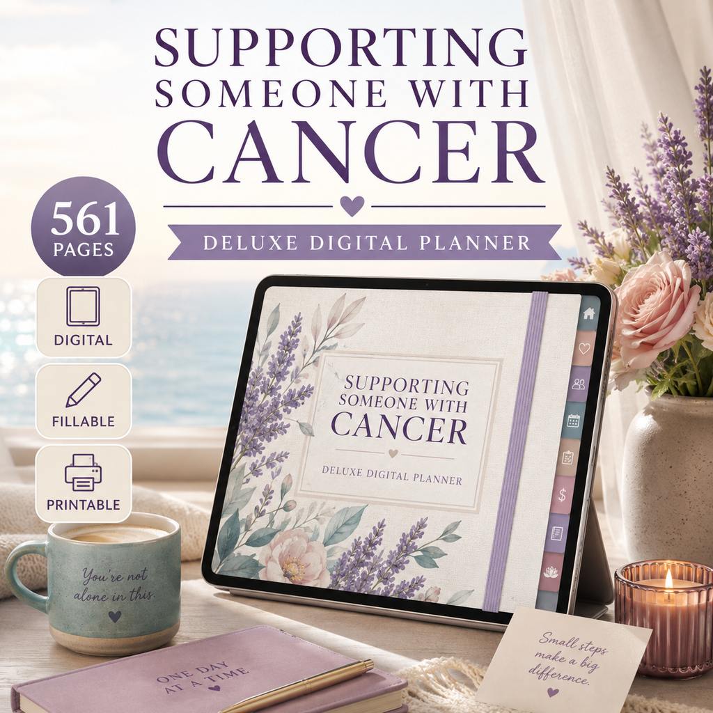 Supporting Someone With Cancer Deluxe Digital Planner — listing image 10