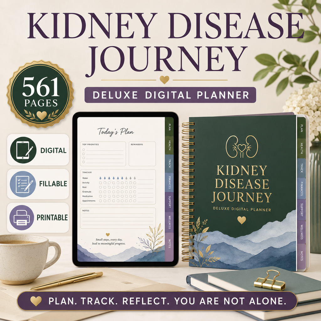 Kidney Disease Journey Deluxe Digital Health Planner — listing image 01