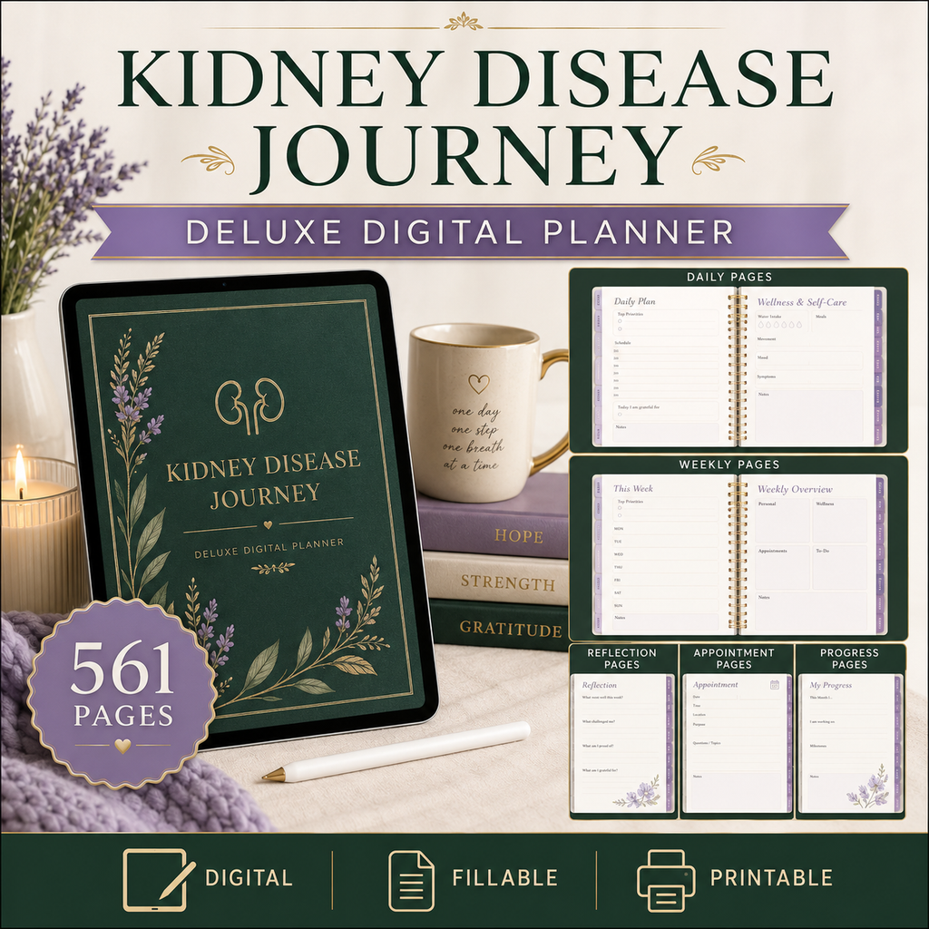 Kidney Disease Journey Deluxe Digital Health Planner — listing image 03