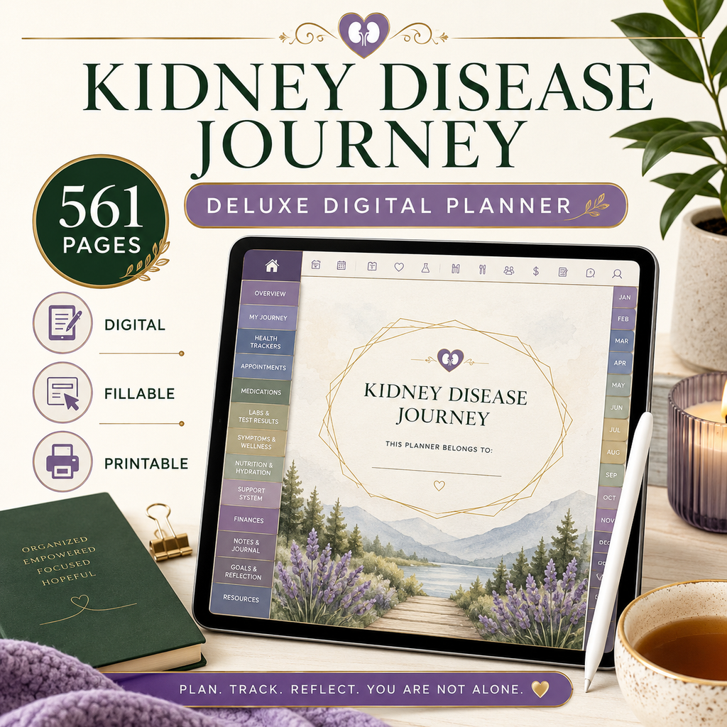 Kidney Disease Journey Deluxe Digital Health Planner — listing image 04