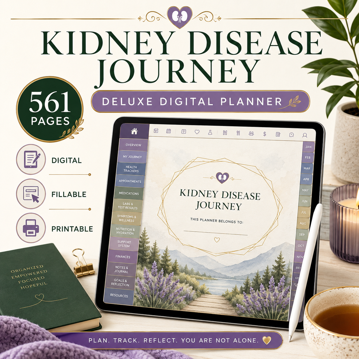 Kidney Disease Journey Deluxe Digital Health Planner — listing image 04