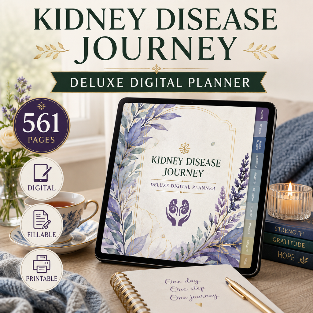 Kidney Disease Journey Deluxe Digital Health Planner — listing image 05