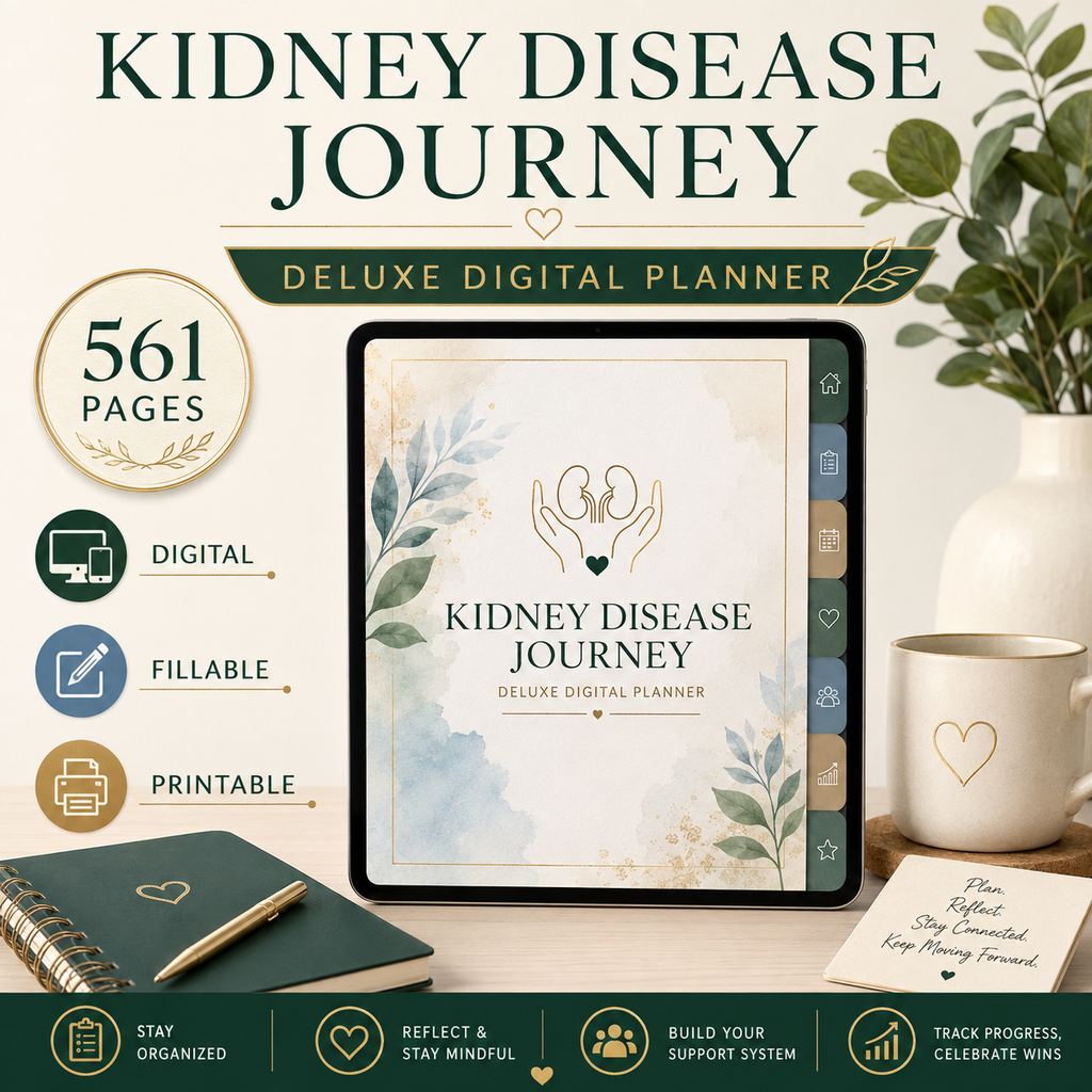 Kidney Disease Journey Deluxe Digital Health Planner — listing image 07