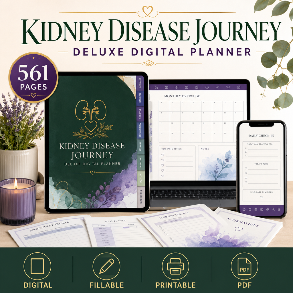 Kidney Disease Journey Deluxe Digital Health Planner — listing image 09