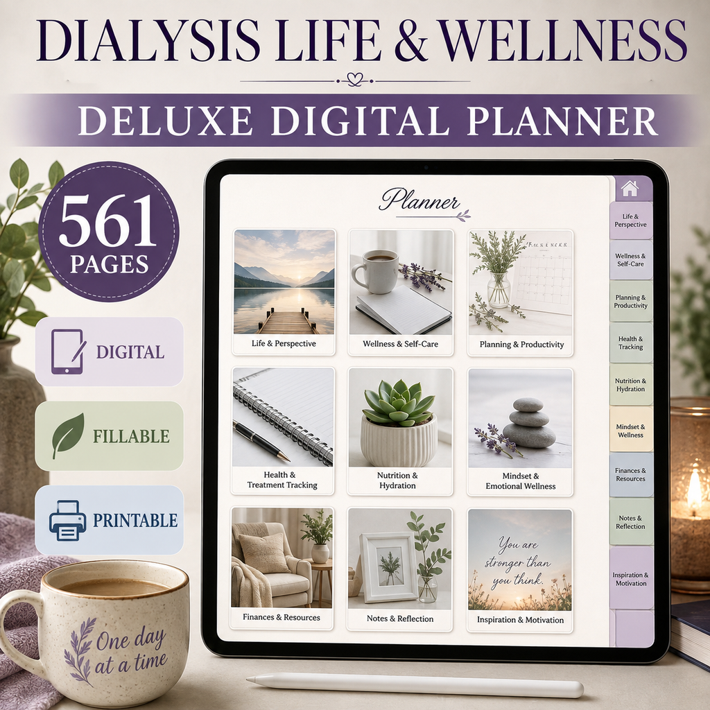 Dialysis Life and Wellness Deluxe Digital Planner — listing image 02