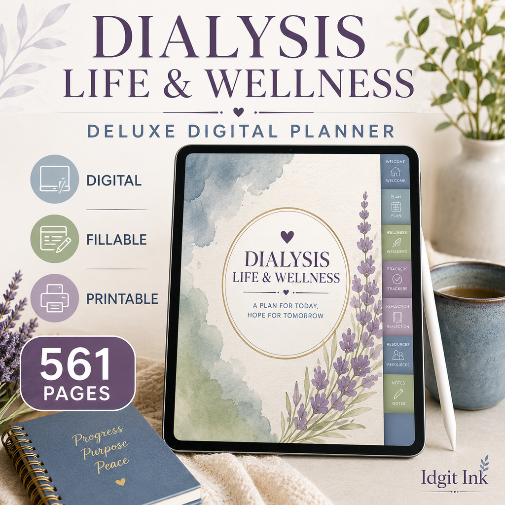 Dialysis Life and Wellness Deluxe Digital Planner — listing image 04