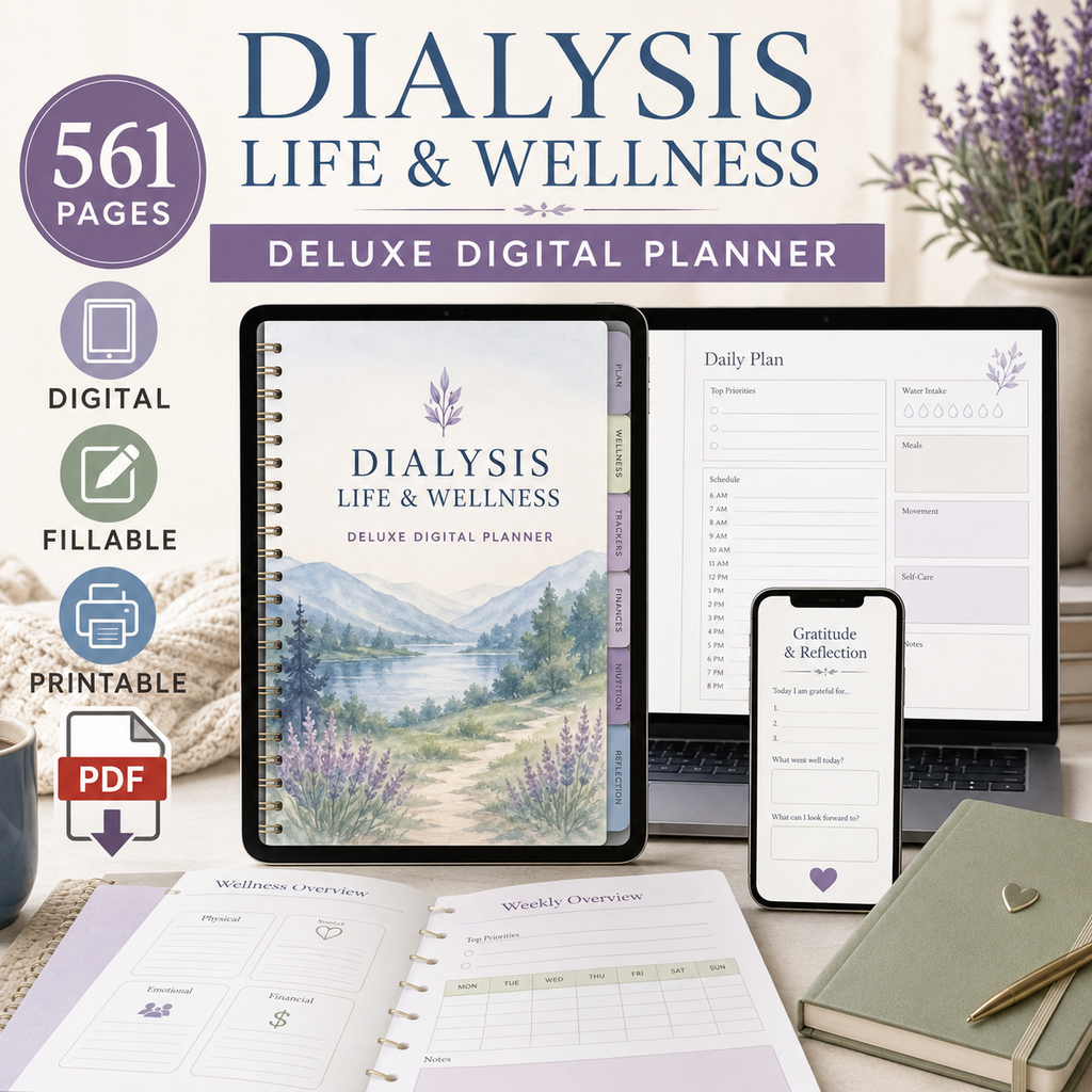 Dialysis Life and Wellness Deluxe Digital Planner — listing image 09