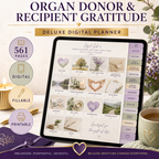 Organ Donor and Recipient Gratitude Deluxe Digital Planner — listing image 02