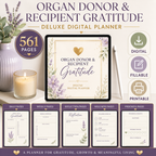 Organ Donor and Recipient Gratitude Deluxe Digital Planner — listing image 03