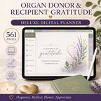 Organ Donor and Recipient Gratitude Deluxe Digital Planner — listing image 04