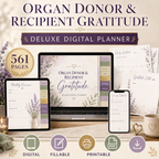 Organ Donor and Recipient Gratitude Deluxe Digital Planner — listing image 09