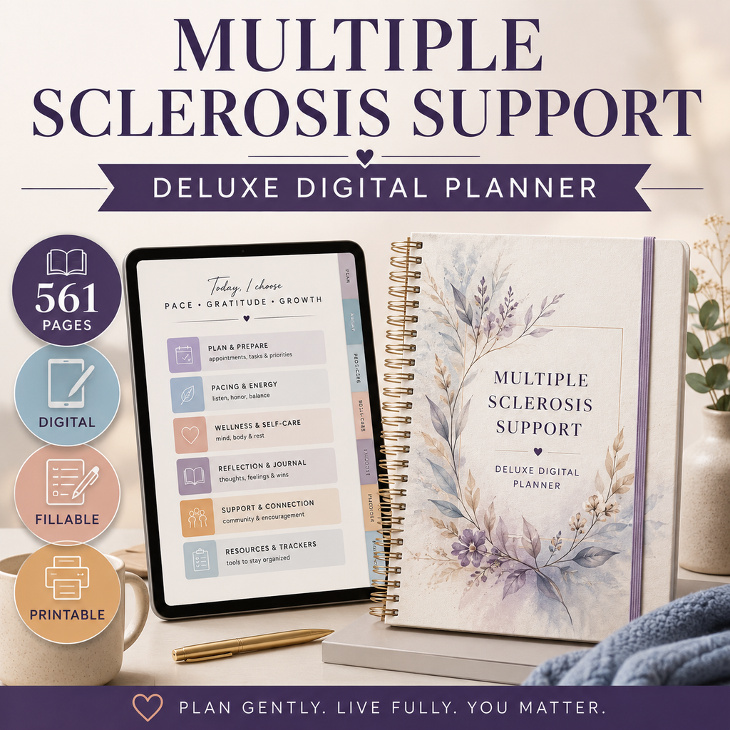 Multiple Sclerosis Support Deluxe Digital Planner — listing image 01