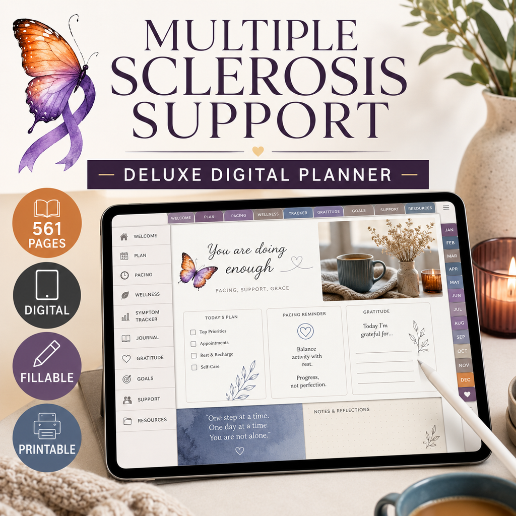 Multiple Sclerosis Support Deluxe Digital Planner — listing image 04