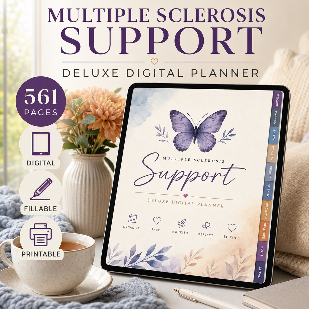Multiple Sclerosis Support Deluxe Digital Planner — listing image 05