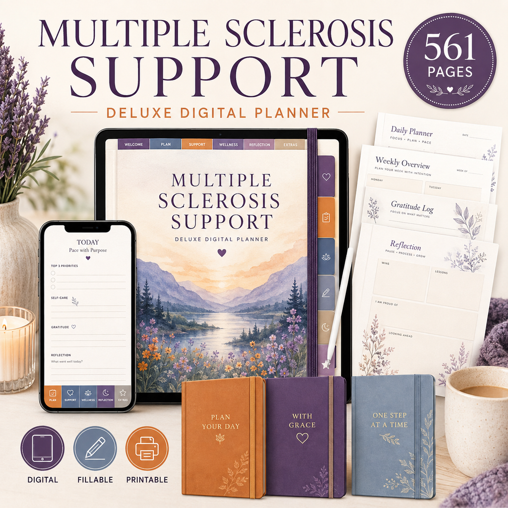 Multiple Sclerosis Support Deluxe Digital Planner — listing image 06
