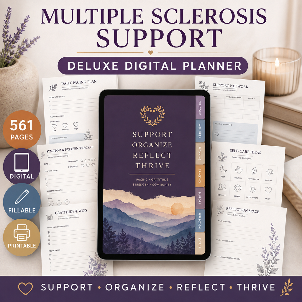 Multiple Sclerosis Support Deluxe Digital Planner — listing image 08