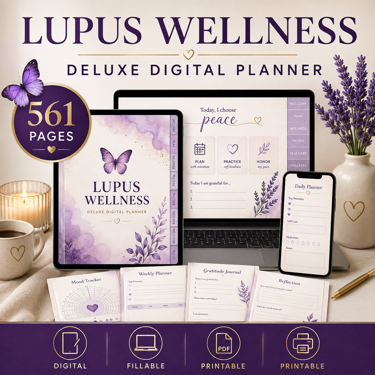 Lupus Wellness Deluxe Digital Planner — listing image 09