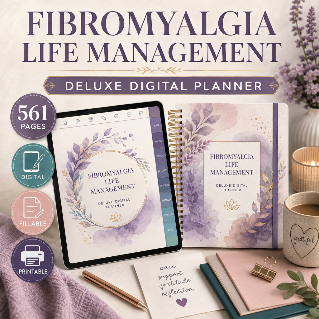 Fibromyalgia Life Management Deluxe Digital Planner — listing image 01